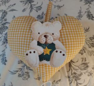 Boite à musique Ourson "bleu canard"