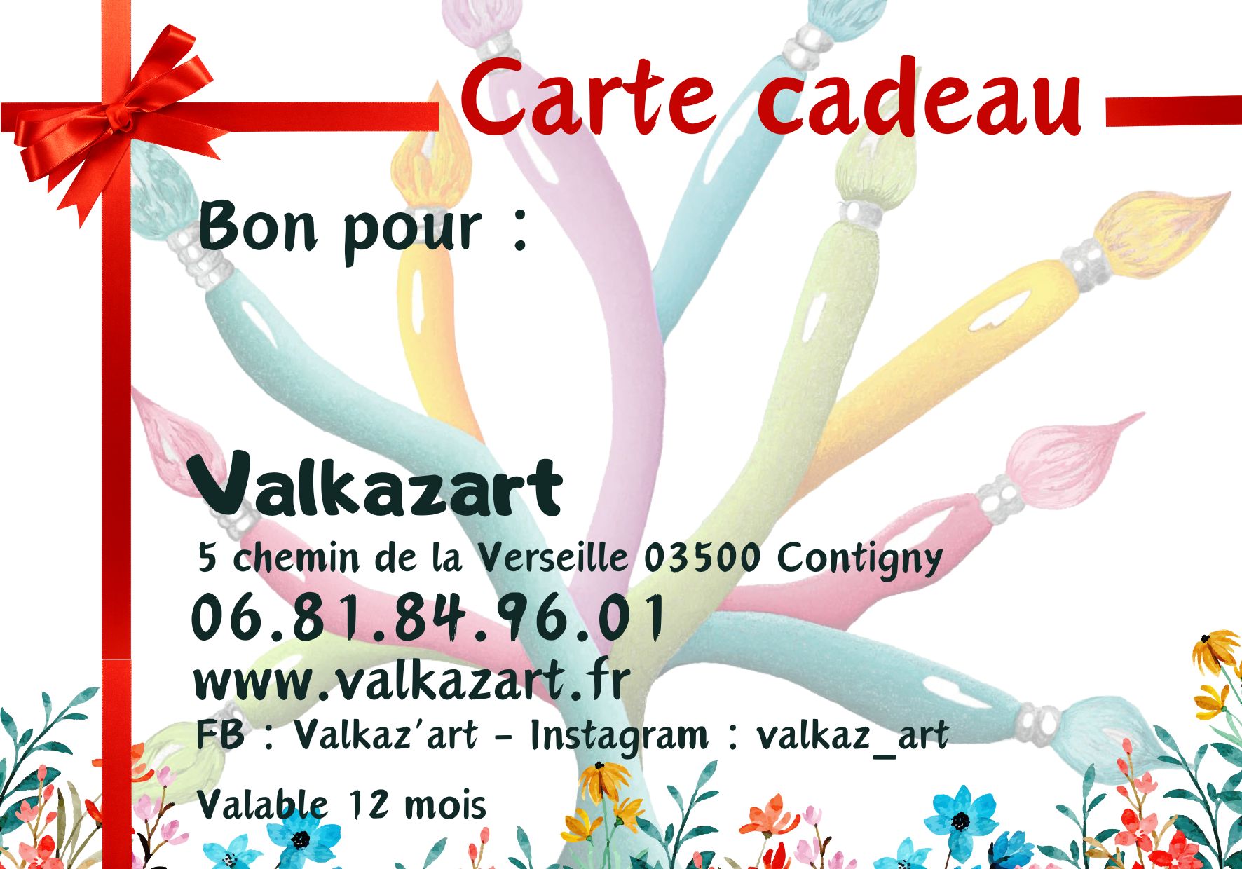 LA CARTE CADEAU POUR OFFRIR